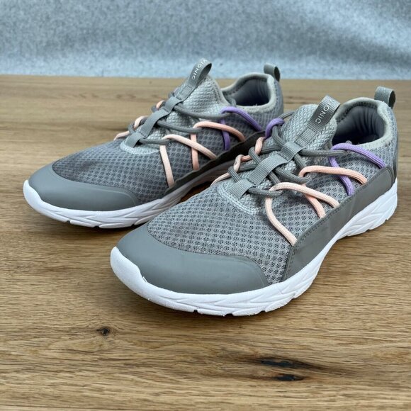 Vionic Womens Zeliya Athletic Sneaker Shoe Size 10 Gray Purple Walking Lace Up - Picture 1 of 15